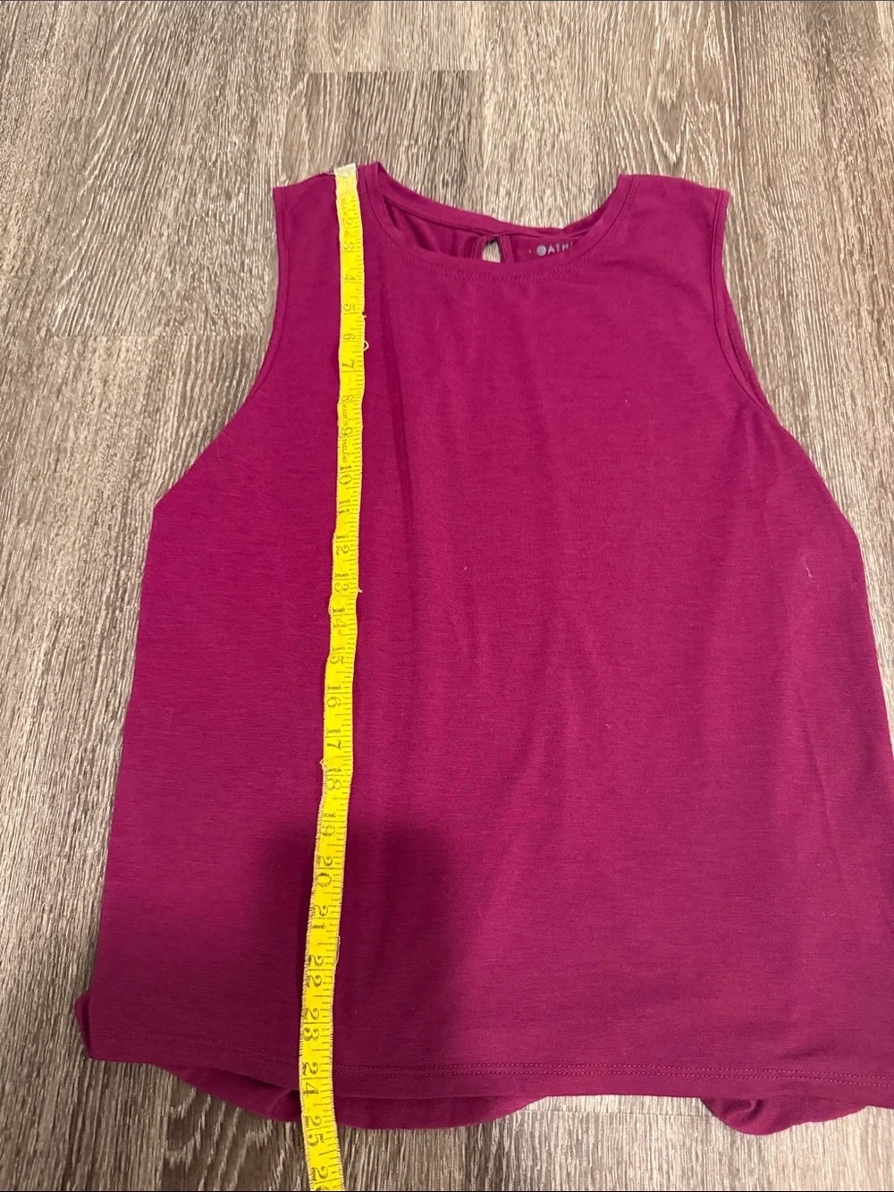 Athleta Deep Magenta Sleeveless Workout Tank.  Size - medium
